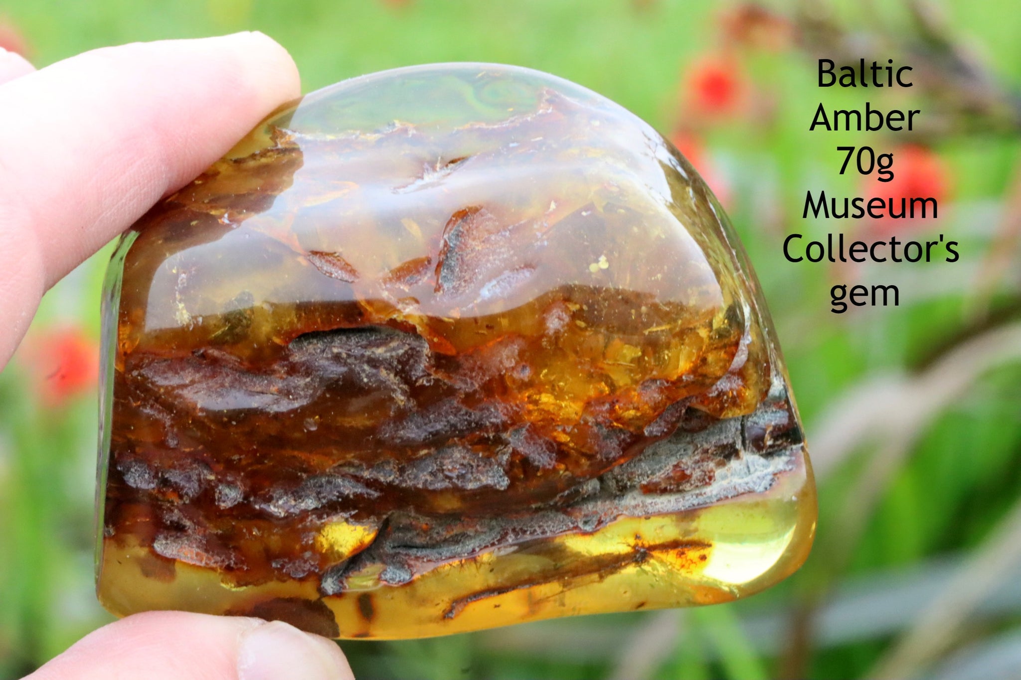 70g collectors Baltic Amber Meditation Gem