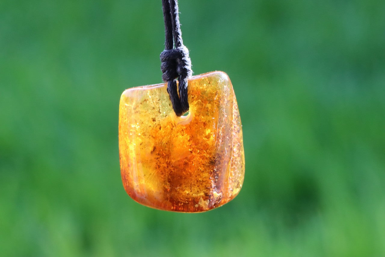 Natural Baltic Amber Amulet Pendant