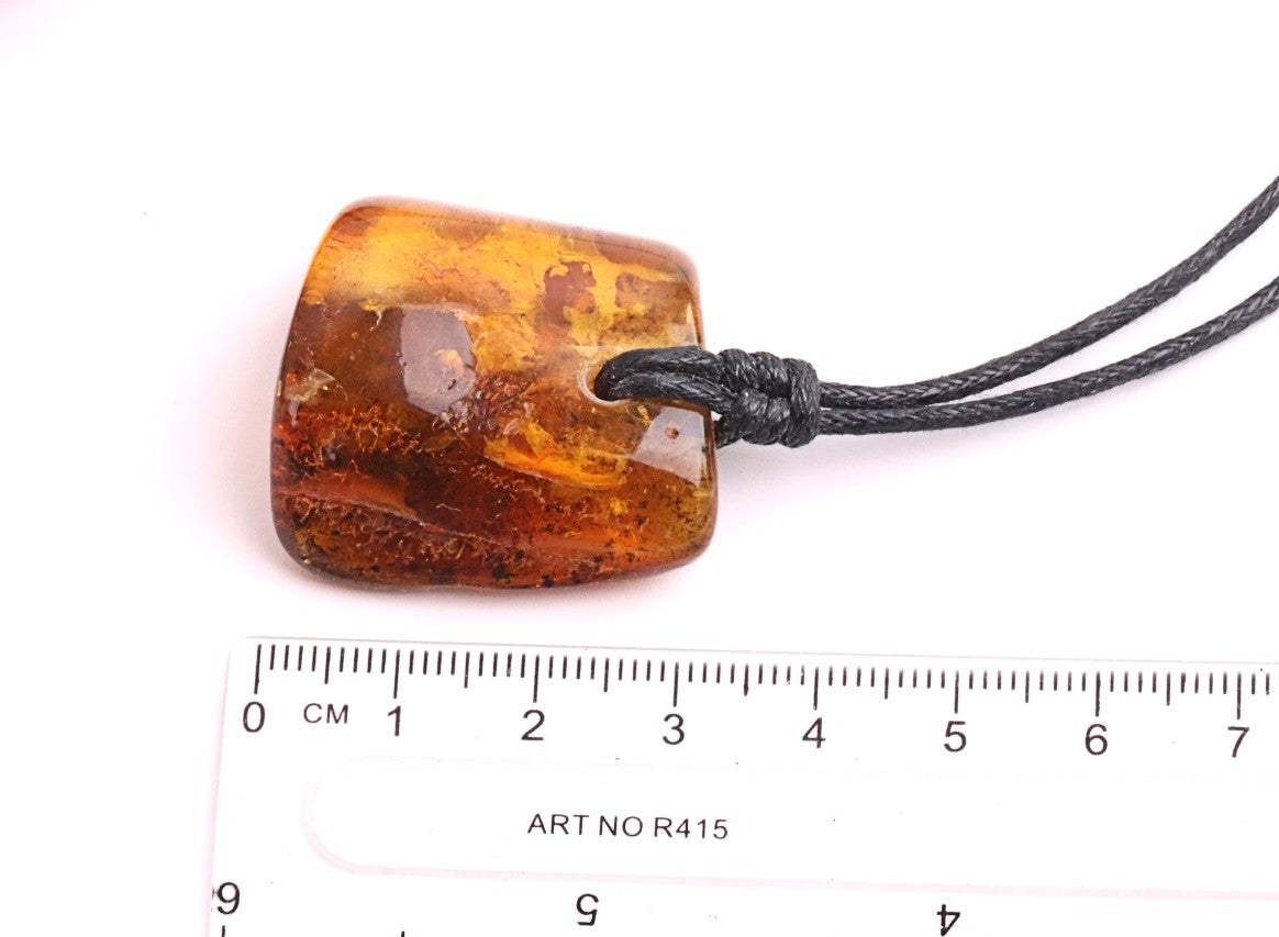 Natural Baltic Amber Amulet Pendant