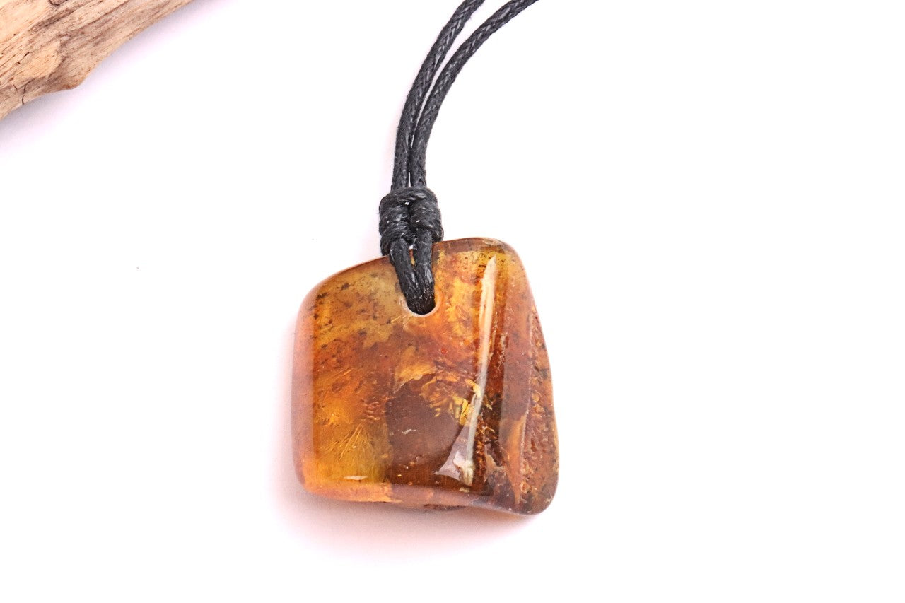 Natural Baltic Amber Amulet Pendant