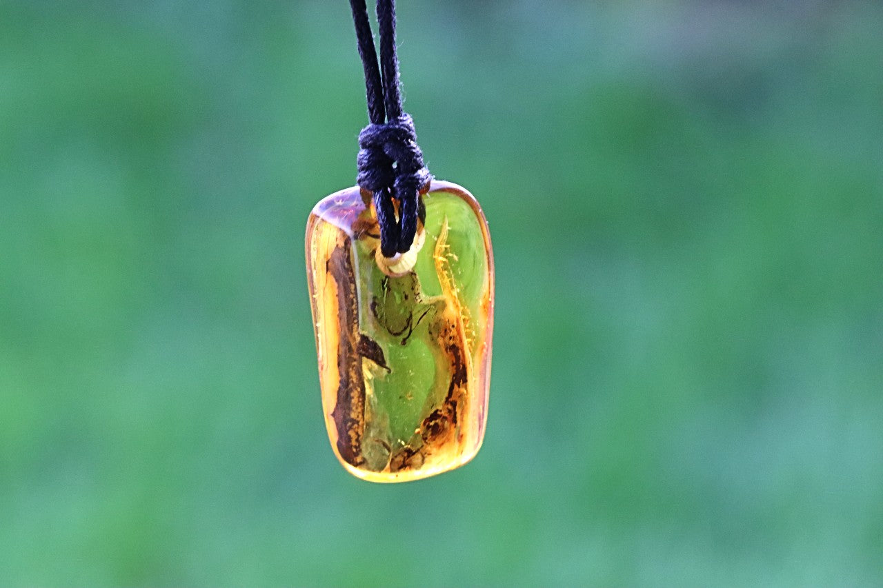 Genuine Baltic Amber Amulet Pendant