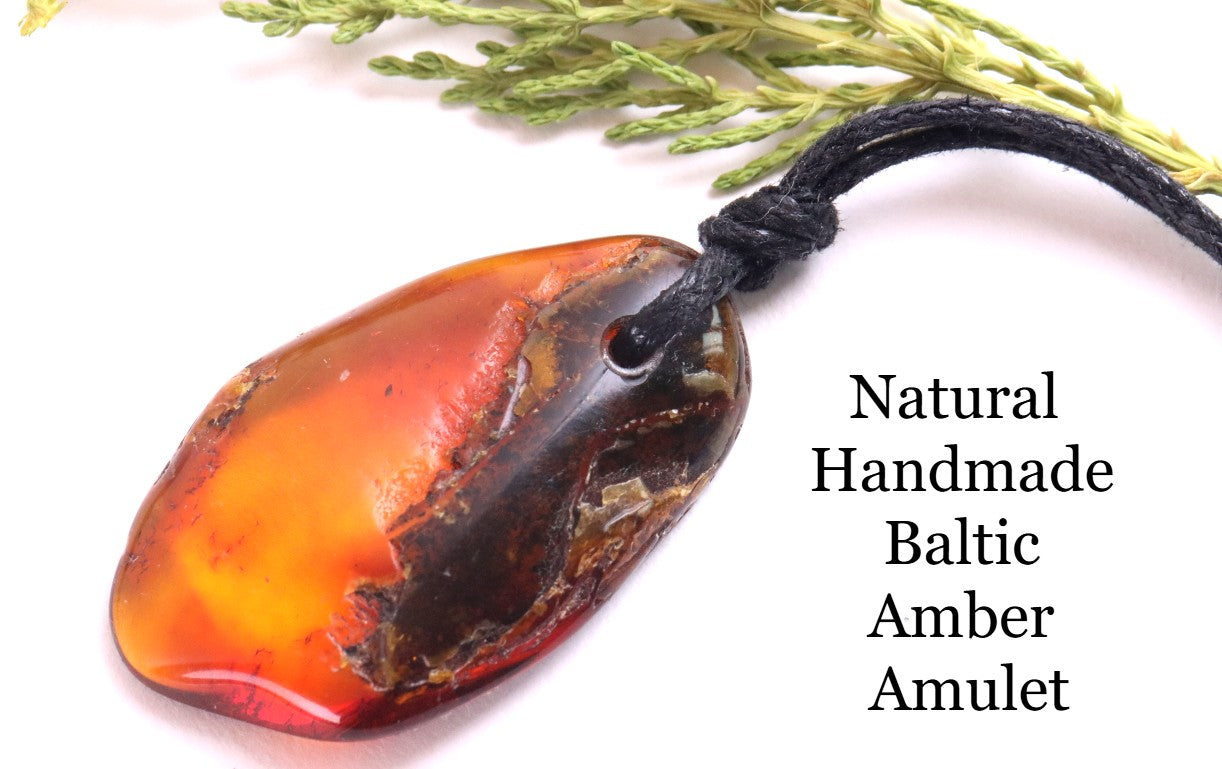 Natural Handmade Baltic Amber Amulet