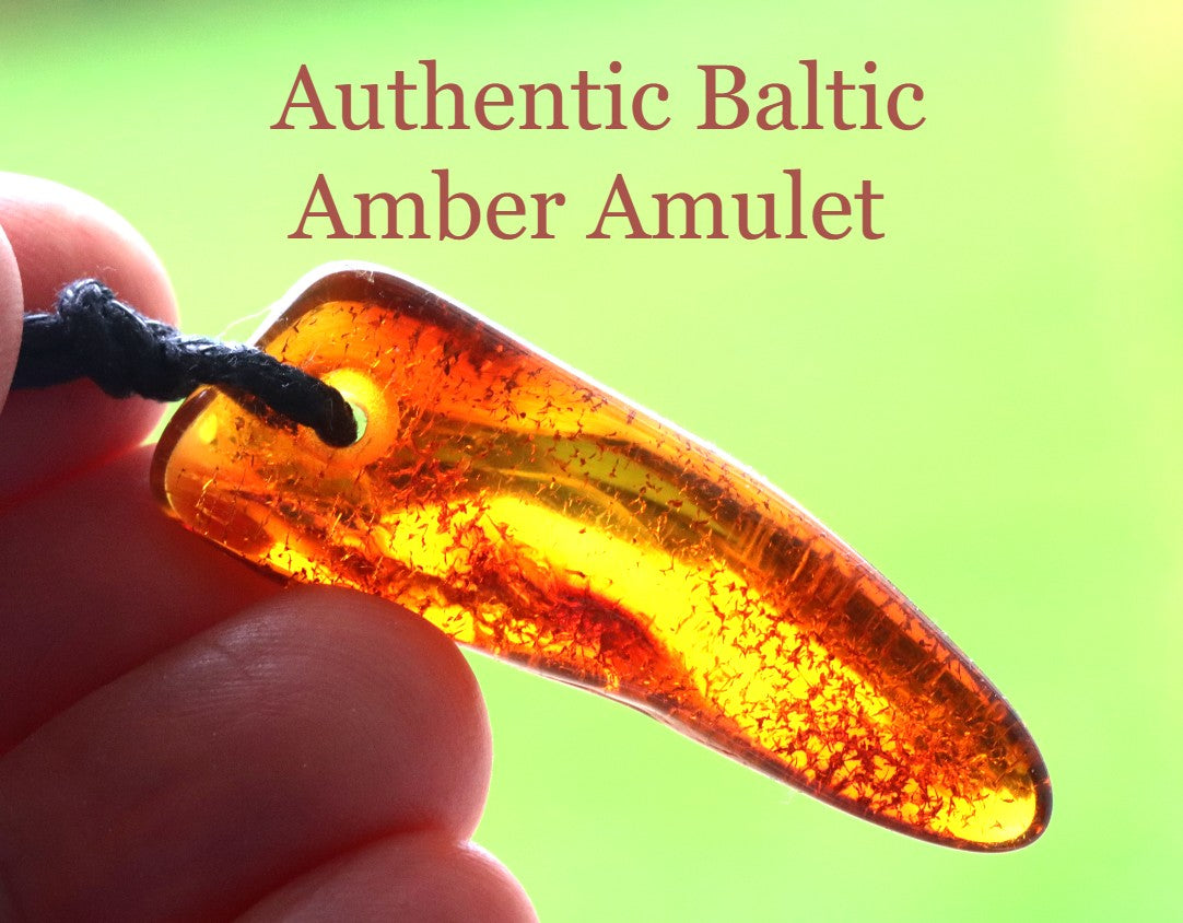 Baltic Amber Amulet Pendant