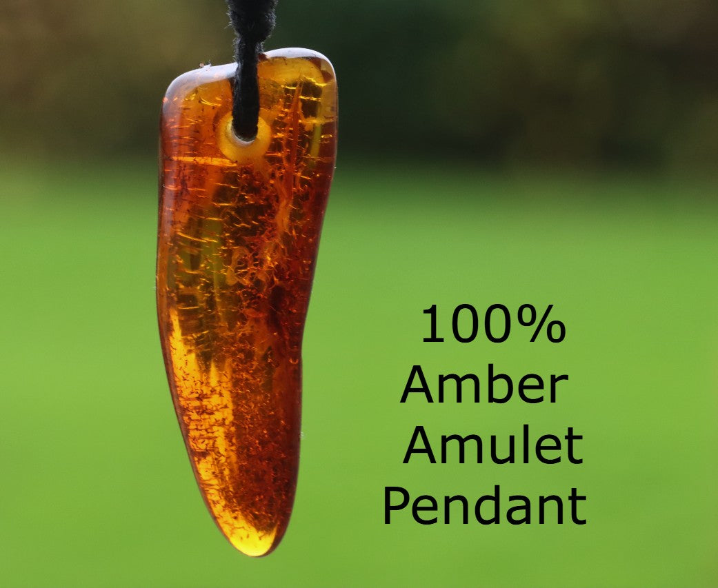 Baltic Amber Amulet Pendant