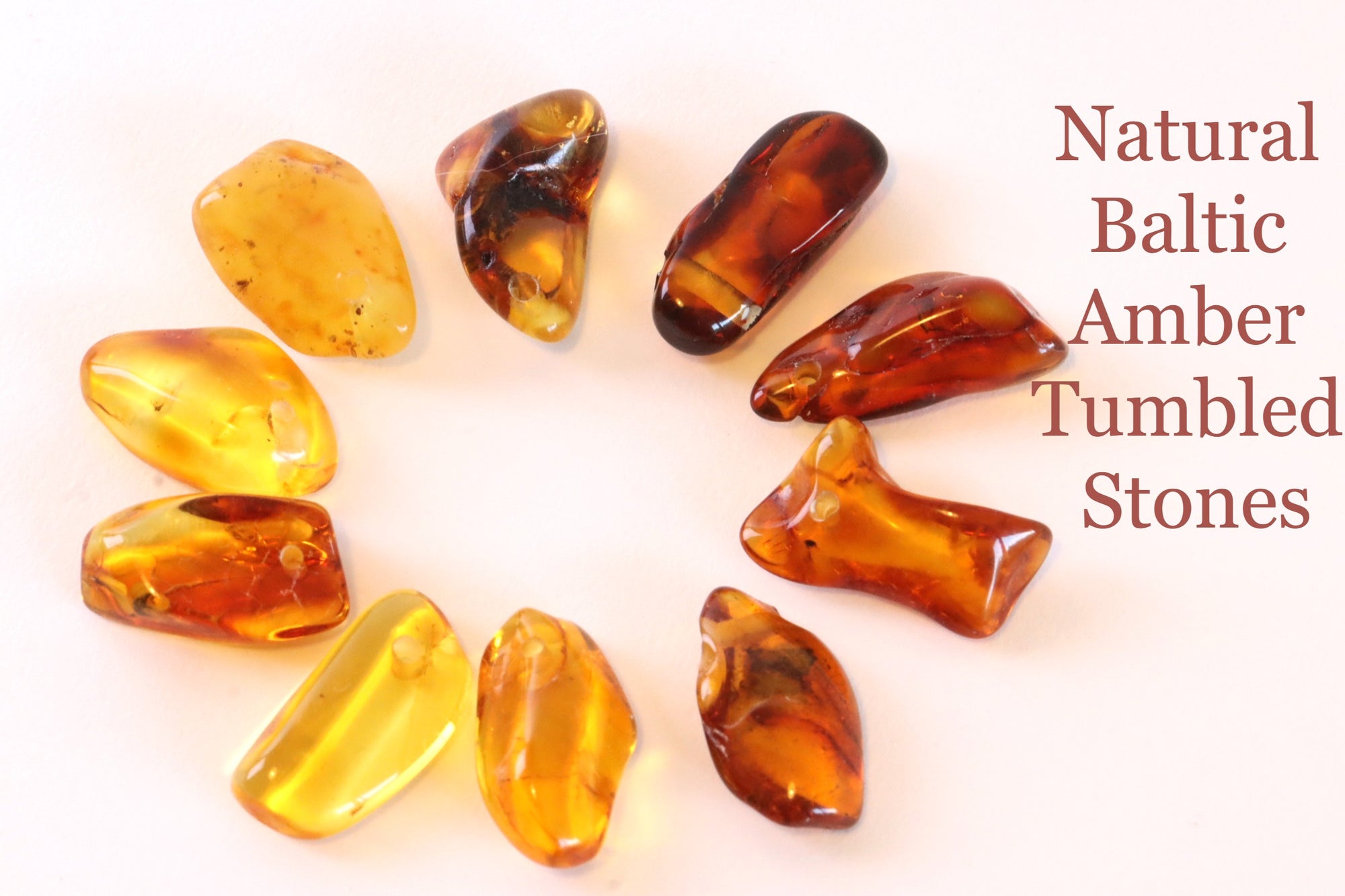 Collection of 10 pieces Amber Mini Pendants