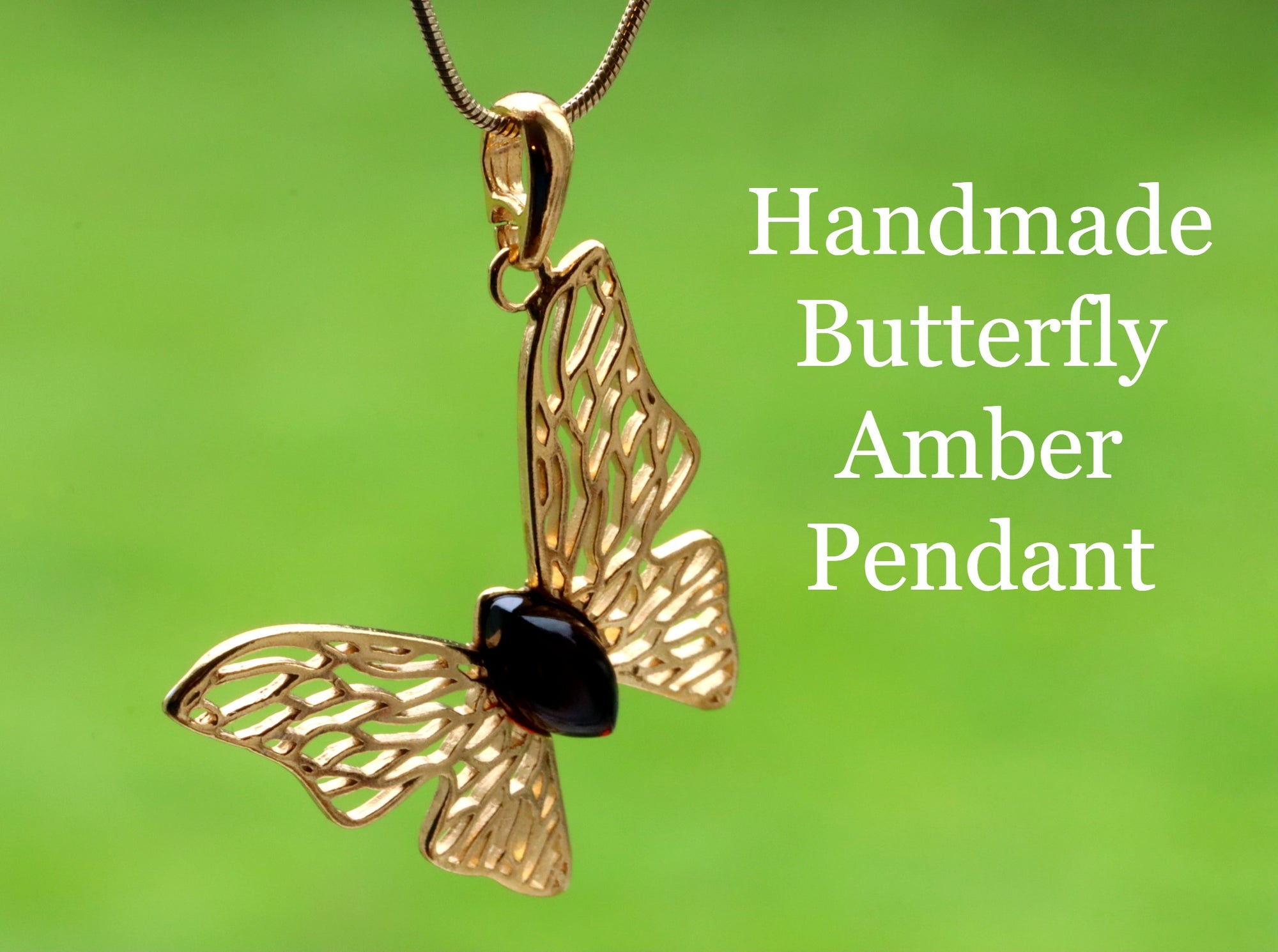 Gold Butterfly Pendant