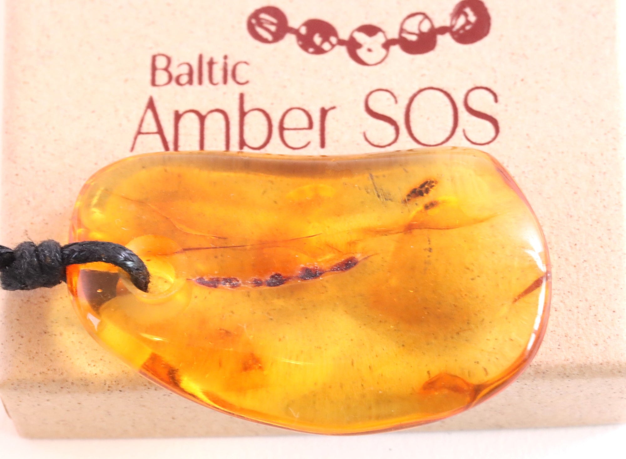 Natural Amber Amulet Pendant