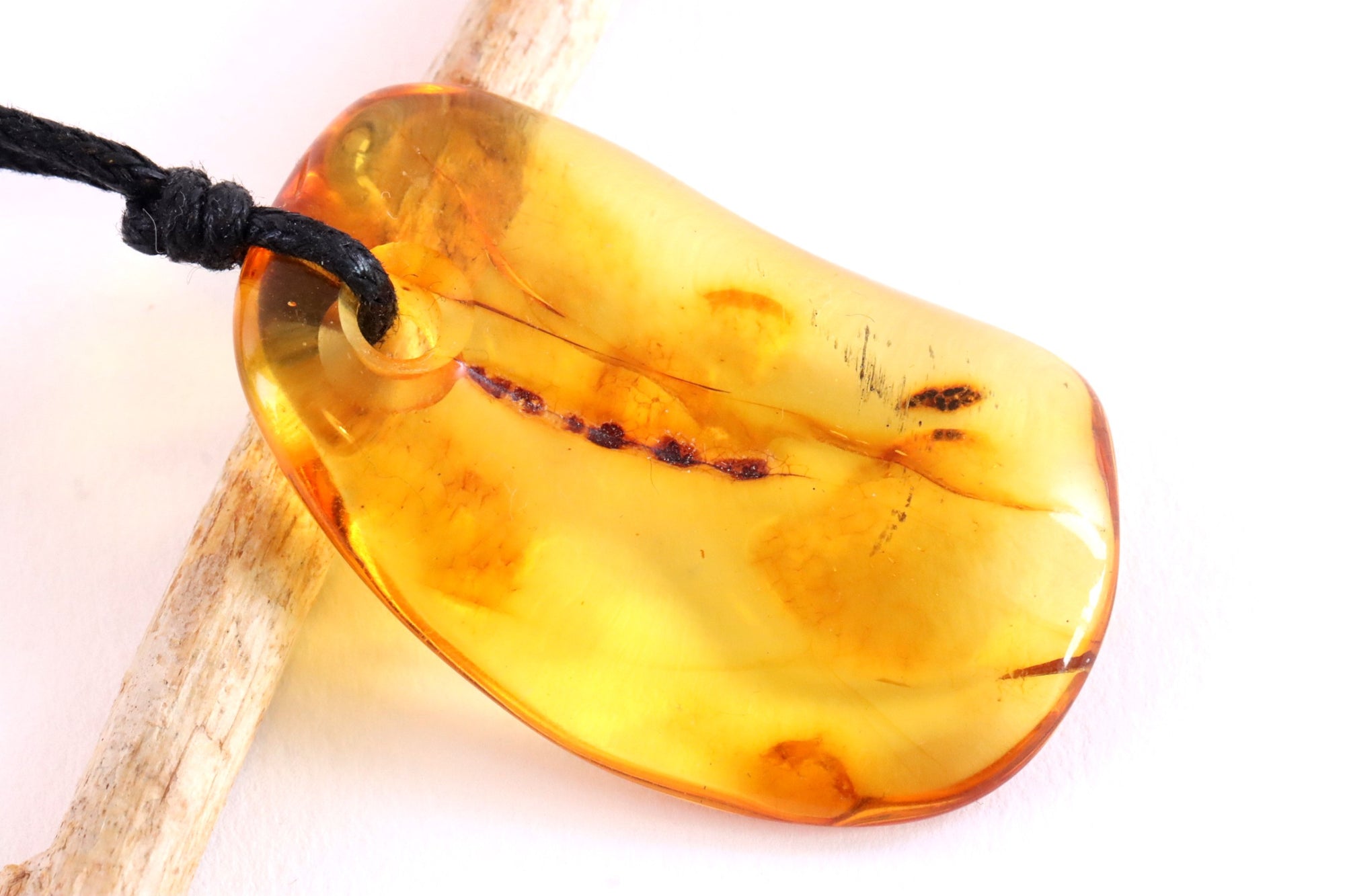 Natural Amber Amulet Pendant