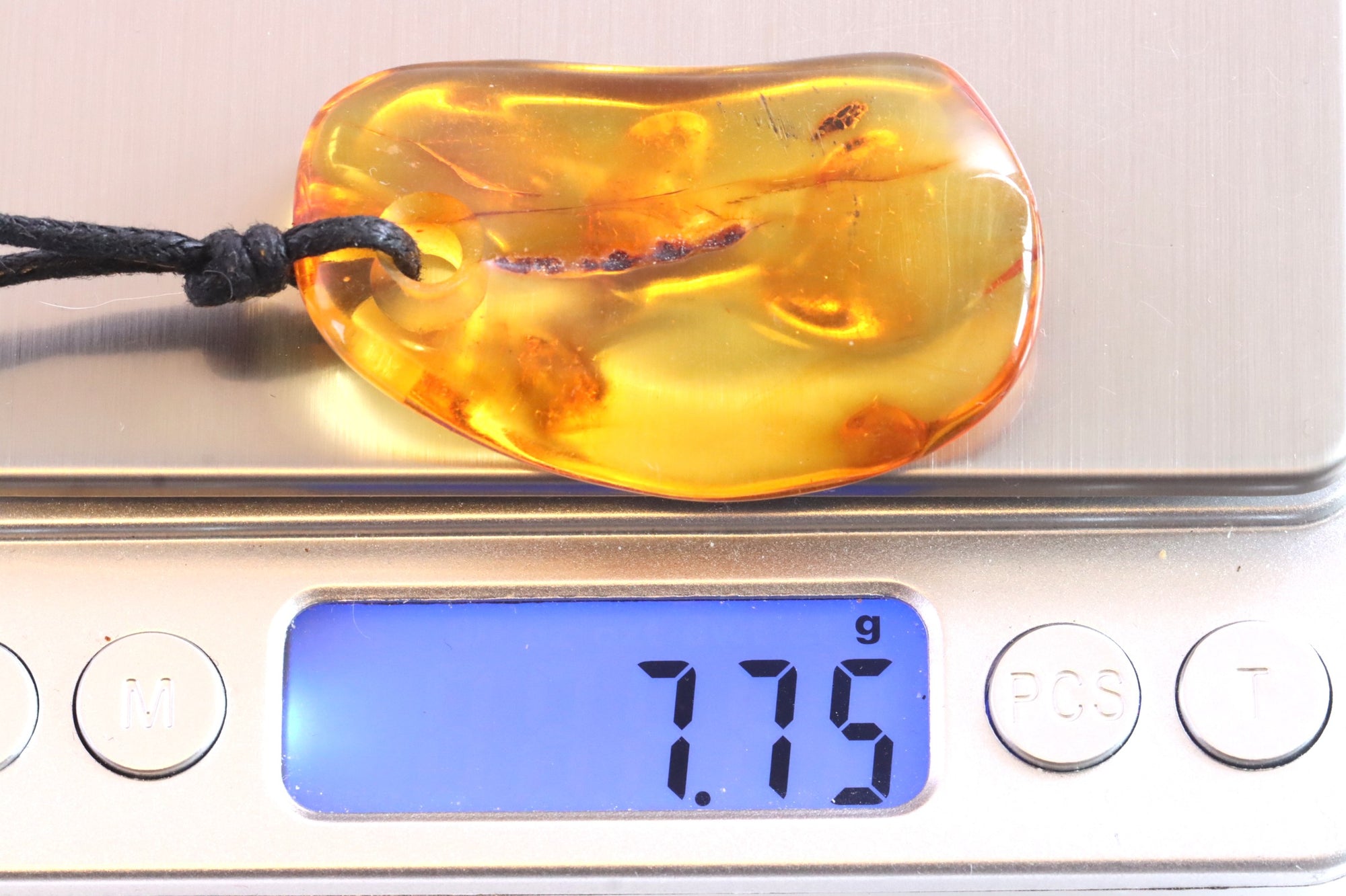 Natural Amber Amulet Pendant