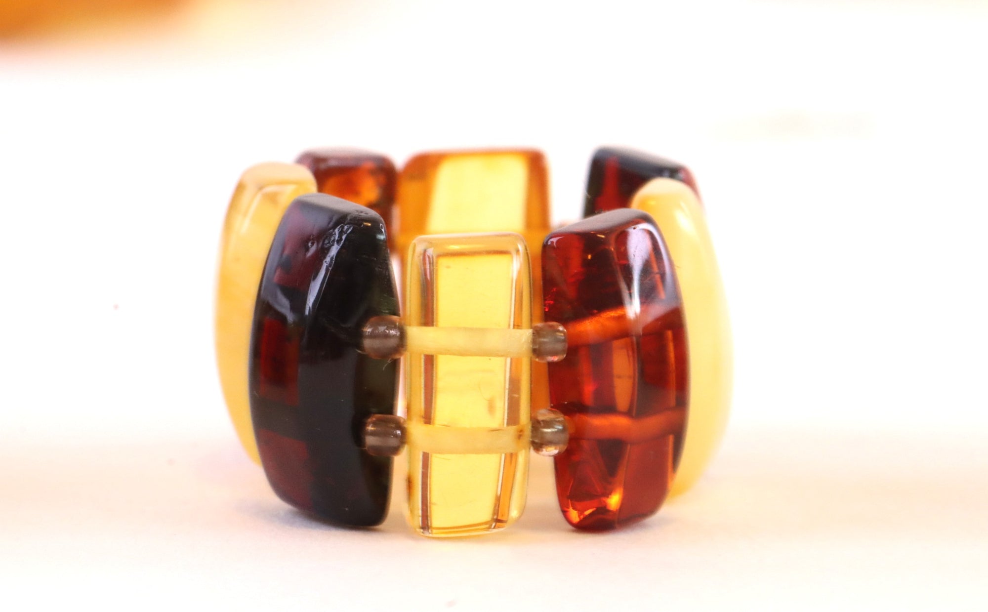 Elastic Amber Ring