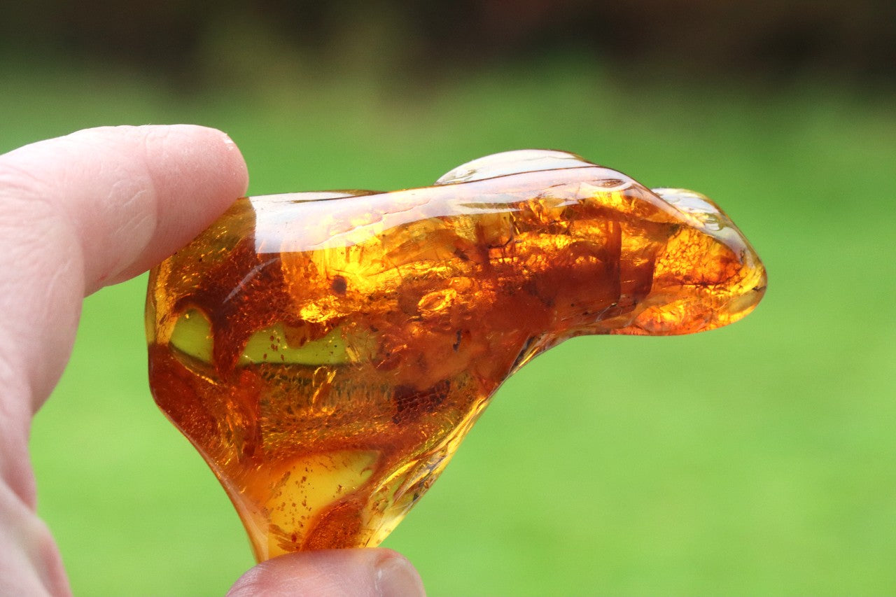 A truly radiant amber stone