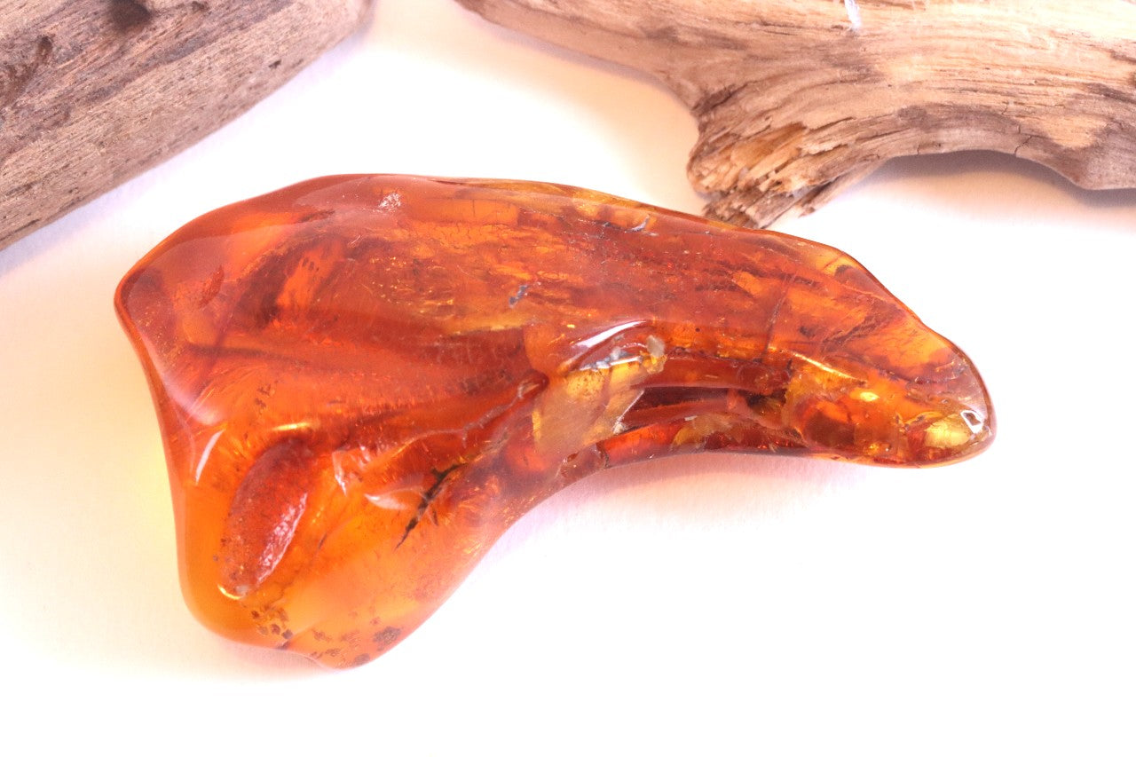 A truly radiant amber stone