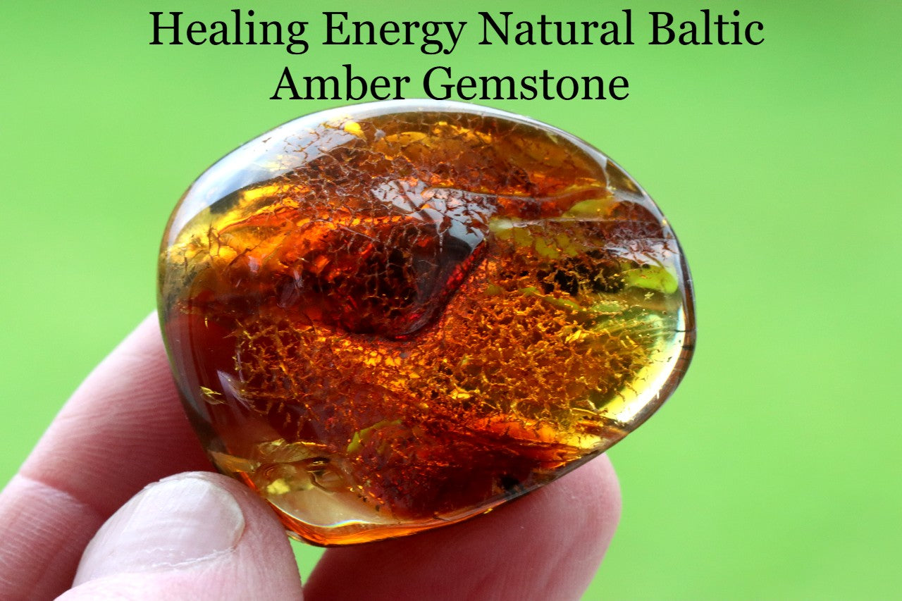 Healing Energy Natural Baltic Amber Gemstone