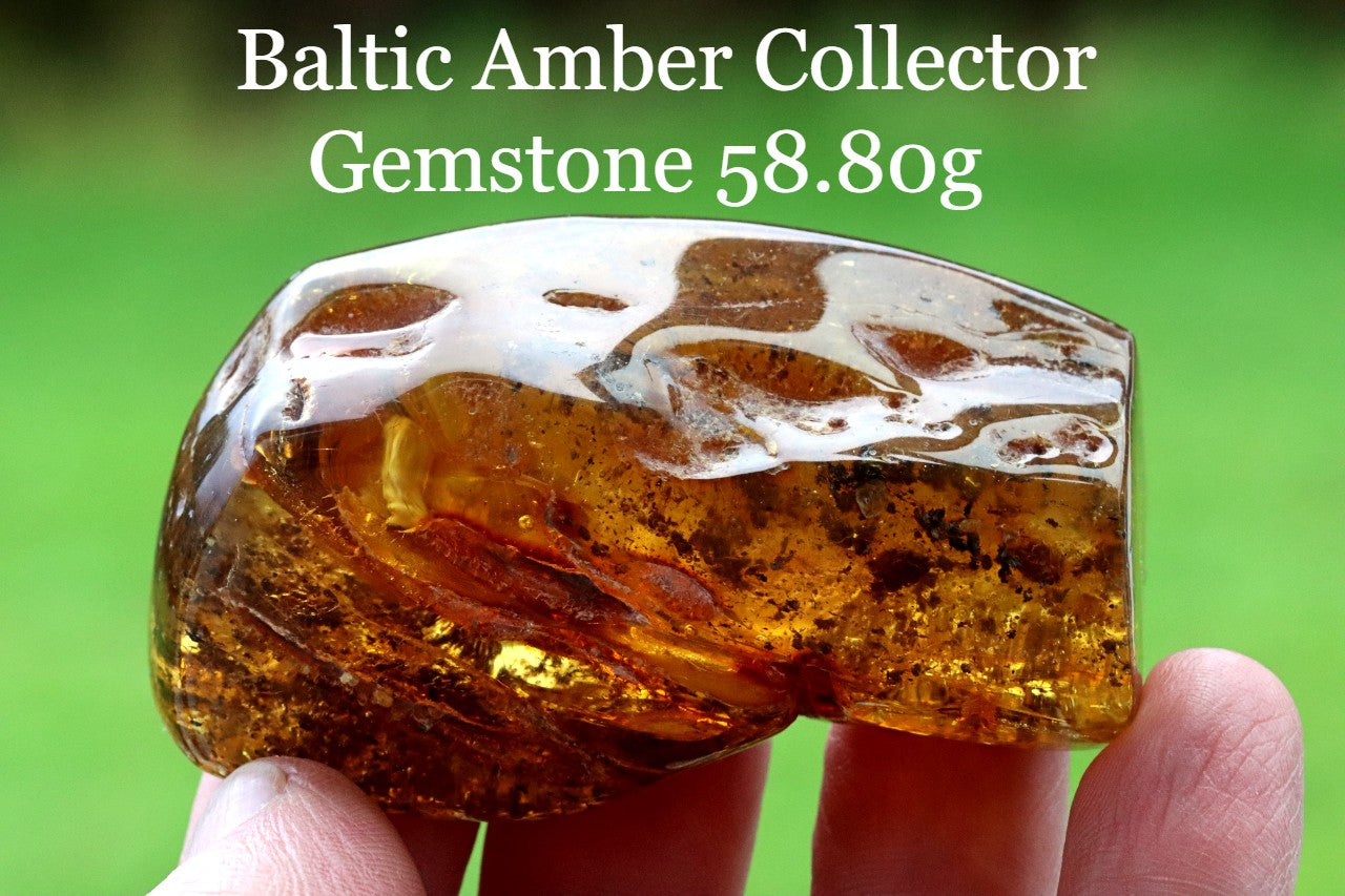 Large Baltic Amber Gemstone 58.80g  Meditation Gem