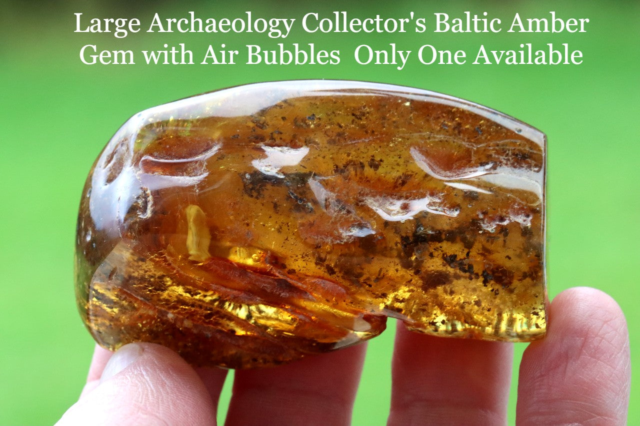 Large Baltic Amber Gemstone 58.80g  Meditation Gem