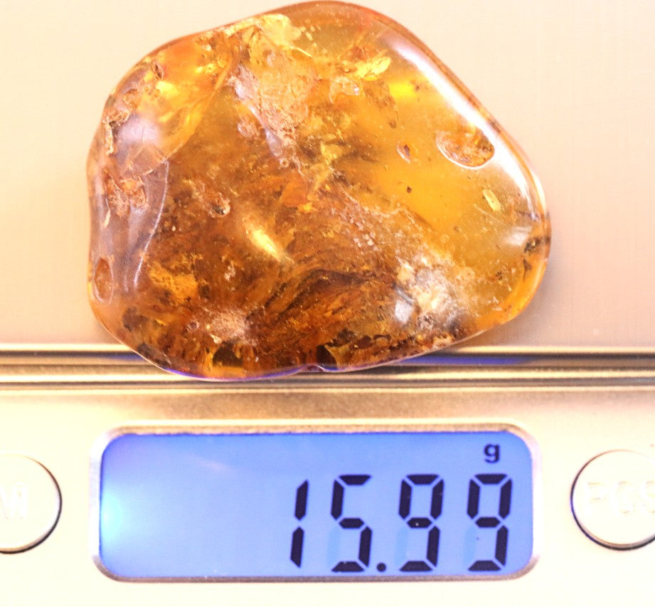 Healing Energy Amber Gemstone, As pictured