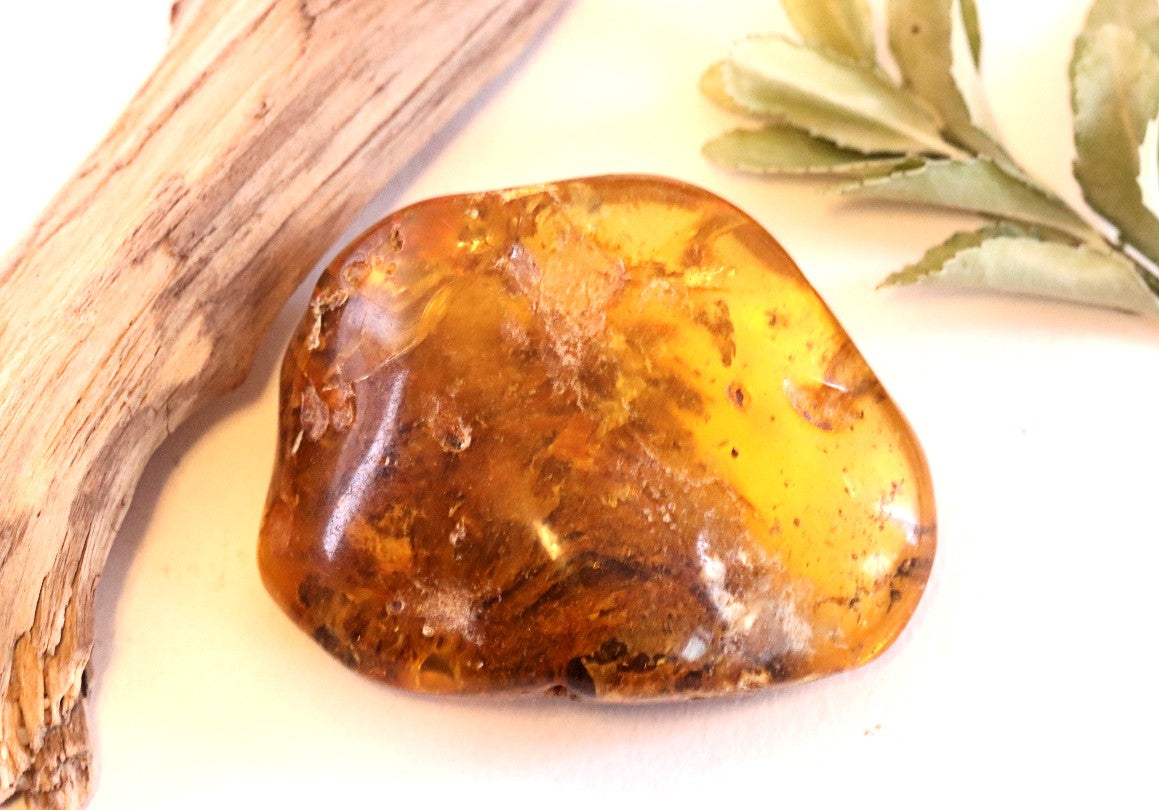 Healing Energy Amber Gemstone, As pictured