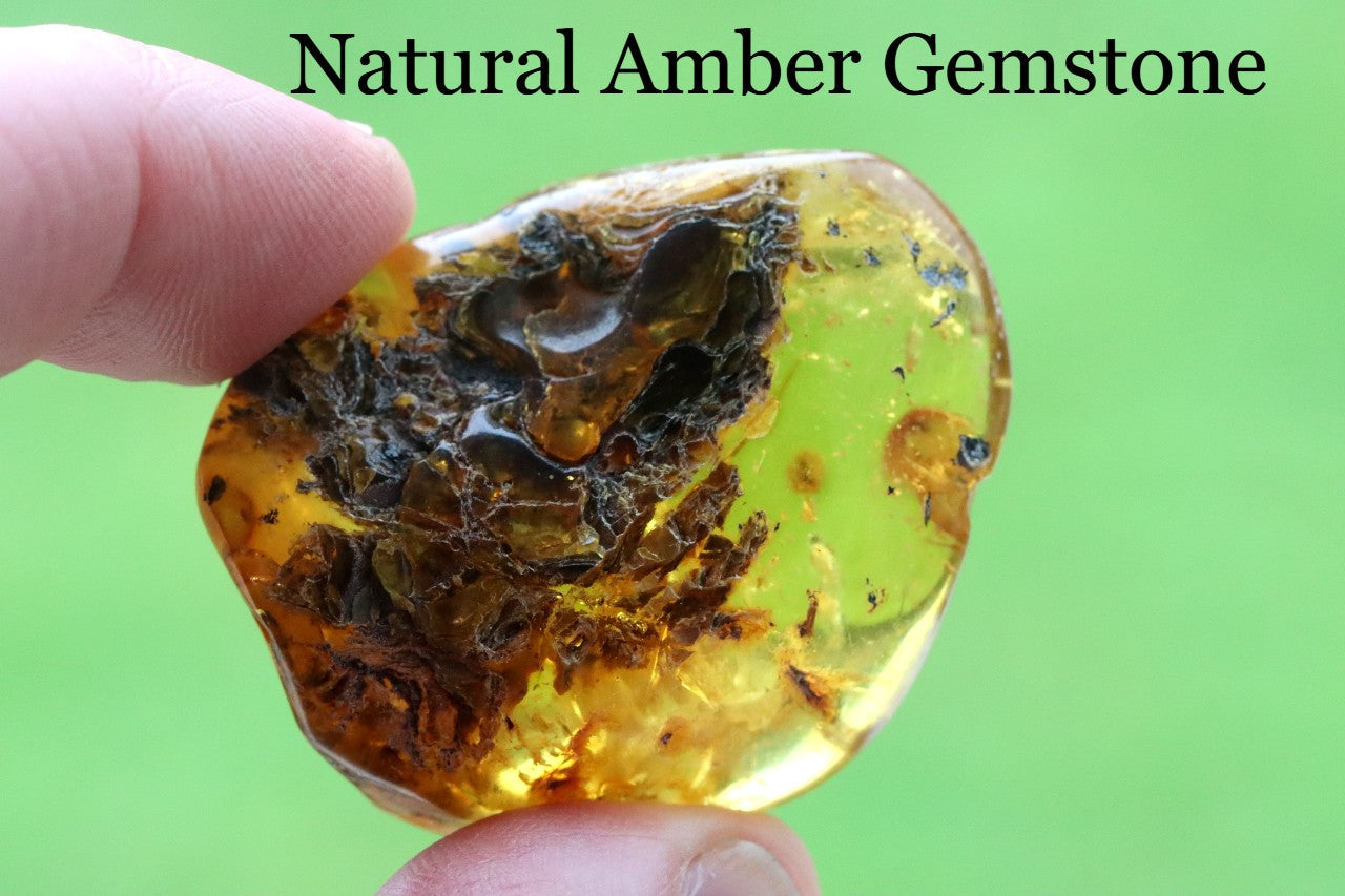 Healing Energy Amber Gemstone, As pictured