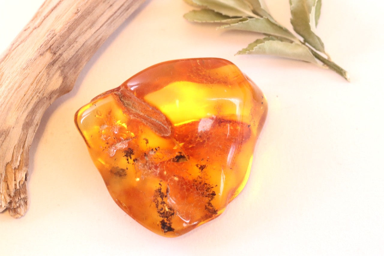 Natural Baltic Amber Gemstone Calming Meditation Stone