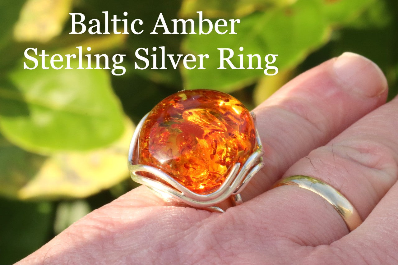 Amber Ring Only One Available