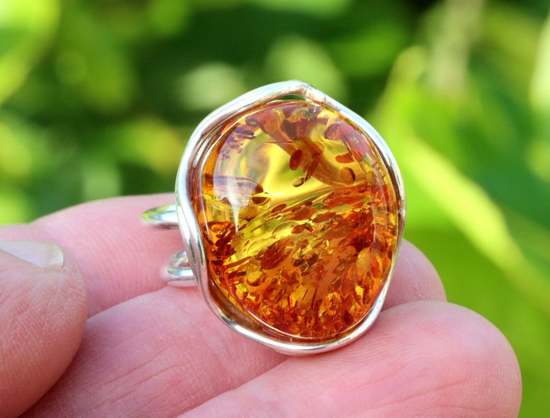 Amber Ring Only One Available