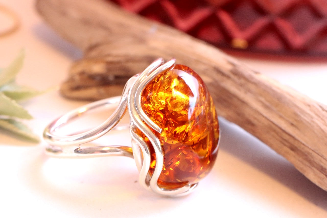 Amber Ring Only One Available