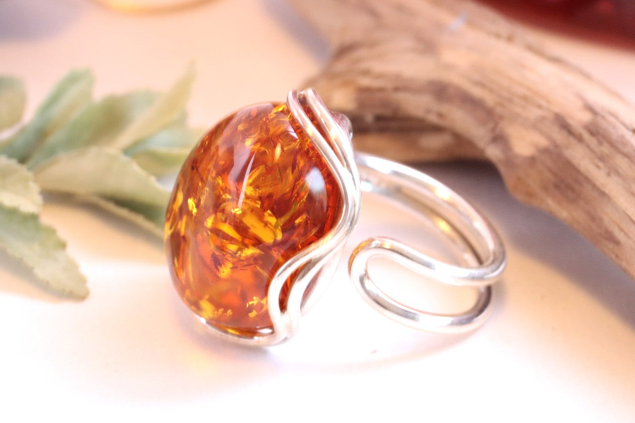 Amber Ring Only One Available