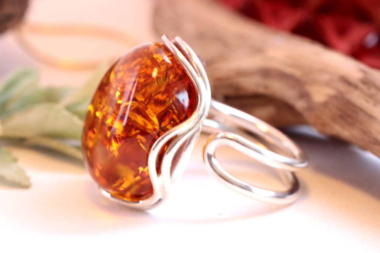 Amber Ring Only One Available