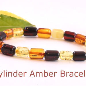 Cylinder amber Bracelet