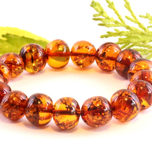 Large natural amber bracelet