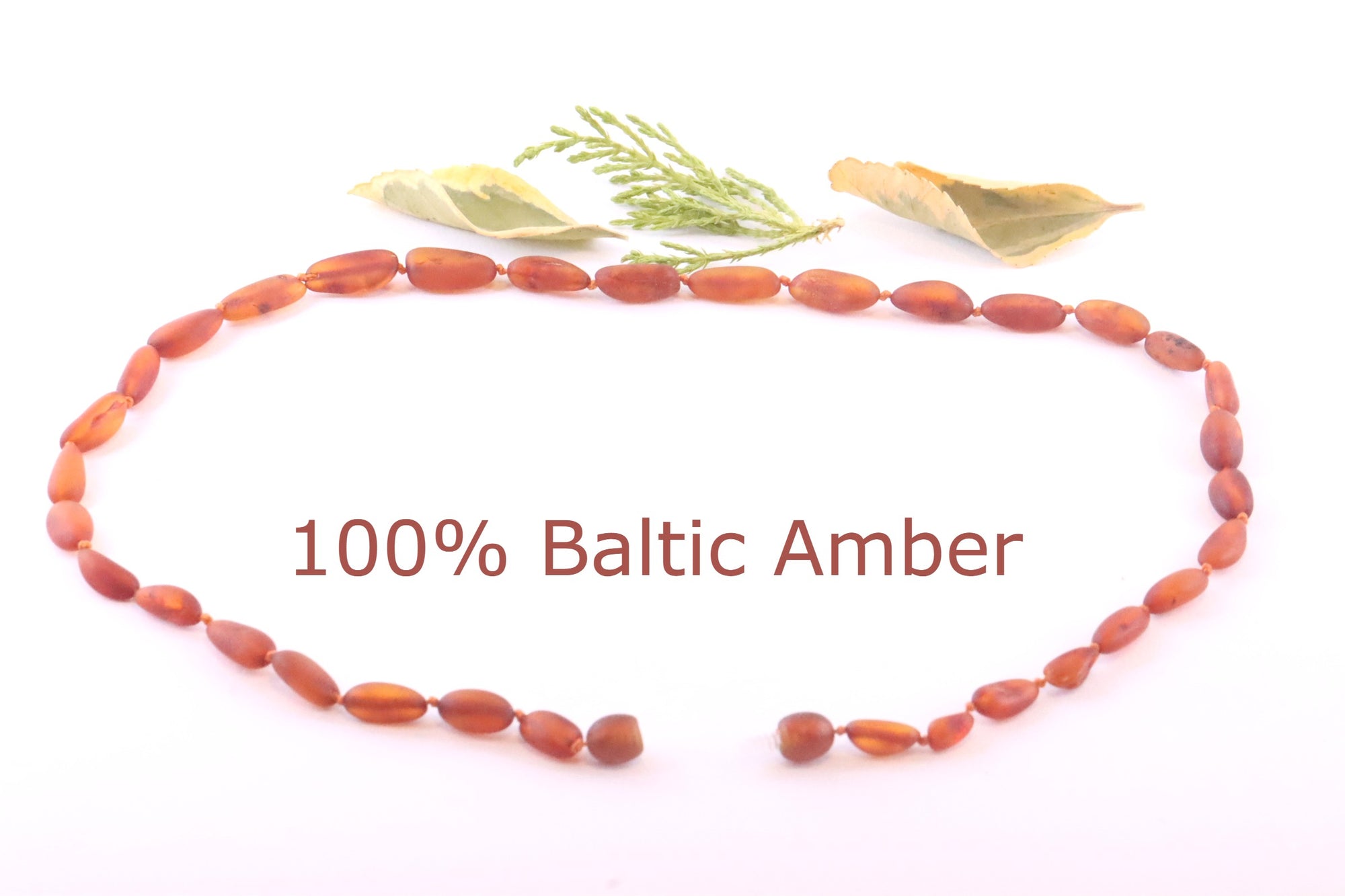 Earthy Raw Matte Amber Necklace