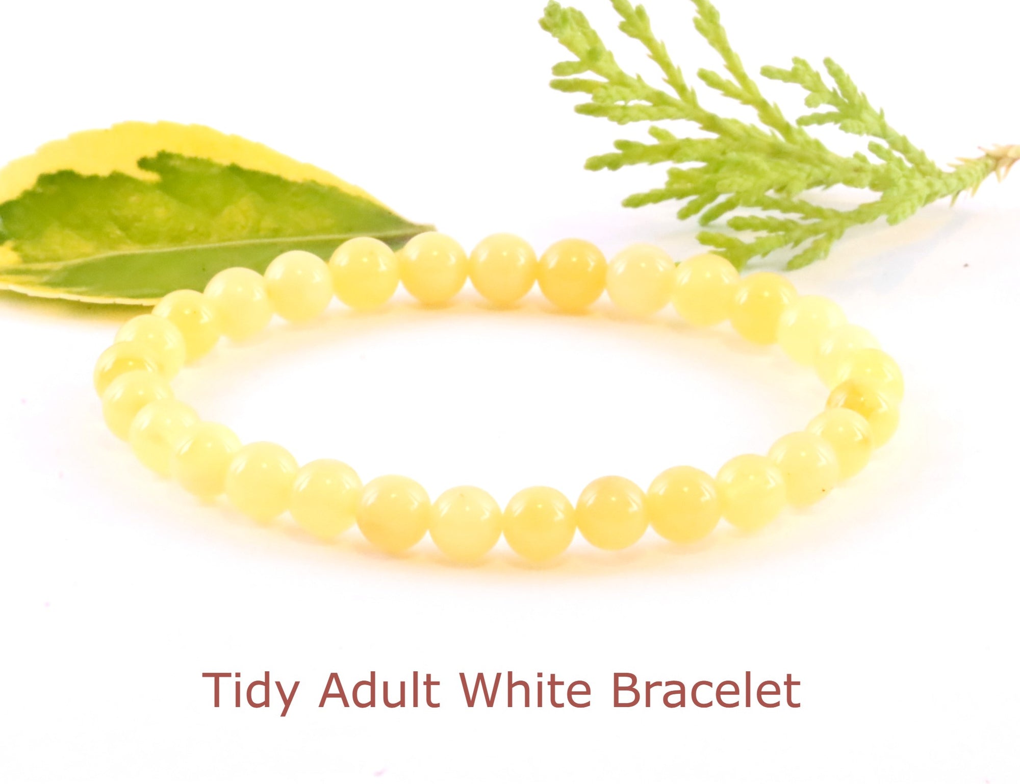 White Amber Bracelet