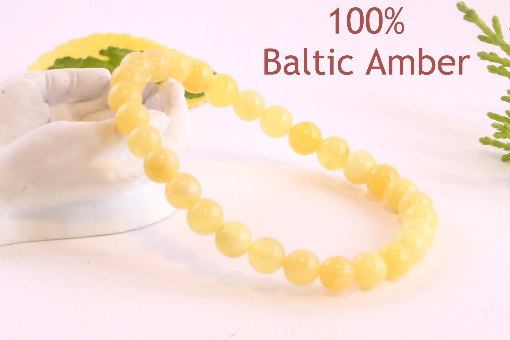 White Amber Bracelet