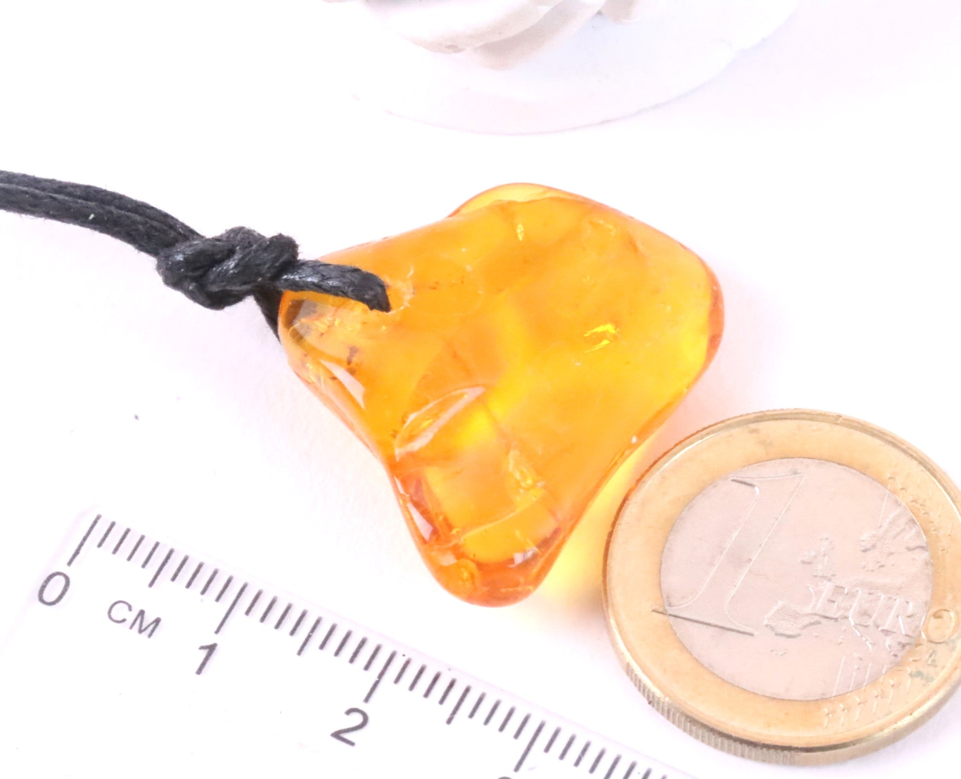 Baltic Amber Amulet 3 X 40 million year old Insect Inclusions in this Amulet