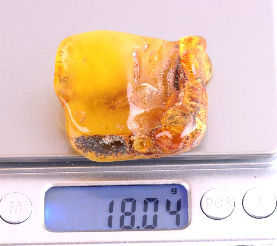 Warm Natural Baltic Amber Gemstone