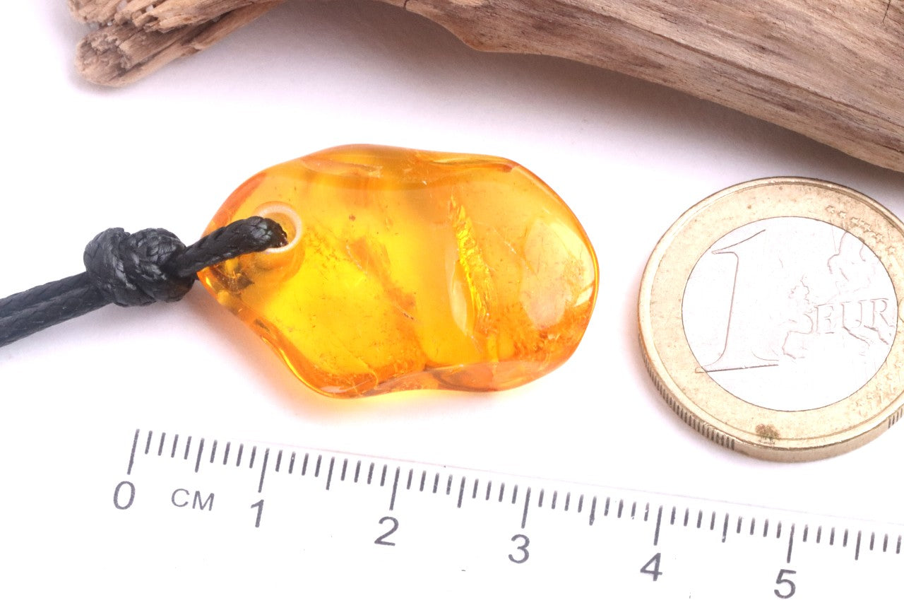 Baltic Amber Amulet with Inlusions