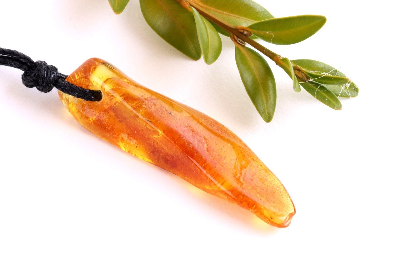 Set of 3 Handmade Baltic Amber Amulets