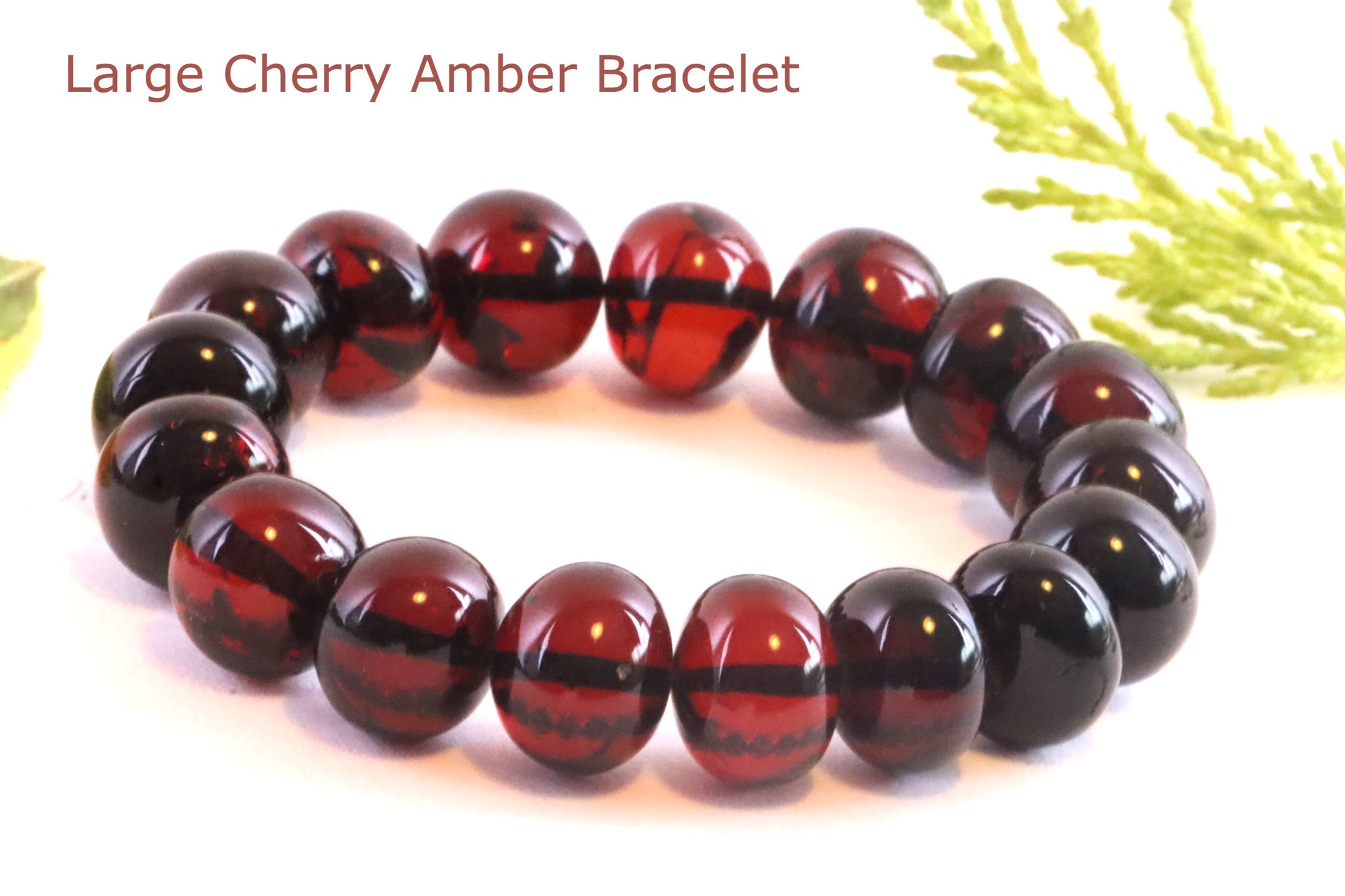 Luxurious Cherry Amber Bracelet