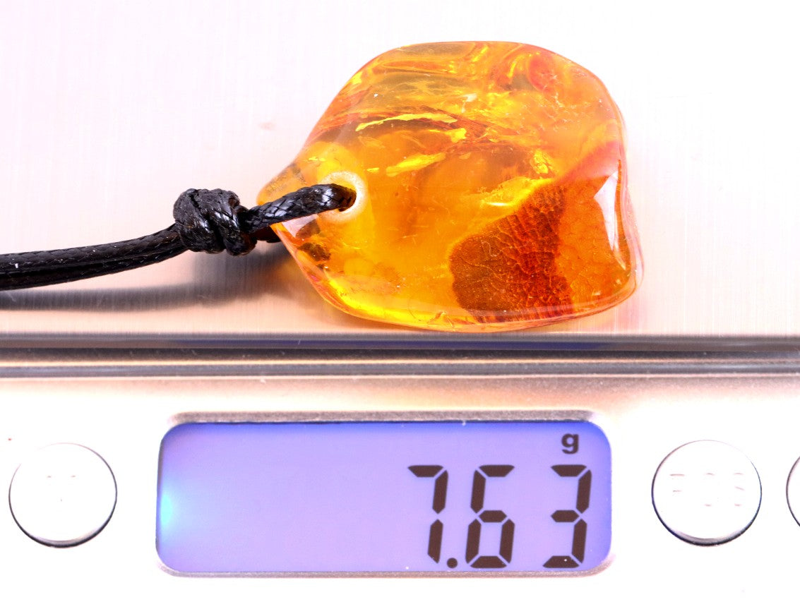 Baltic Amber Amulet with Insect Inclusion