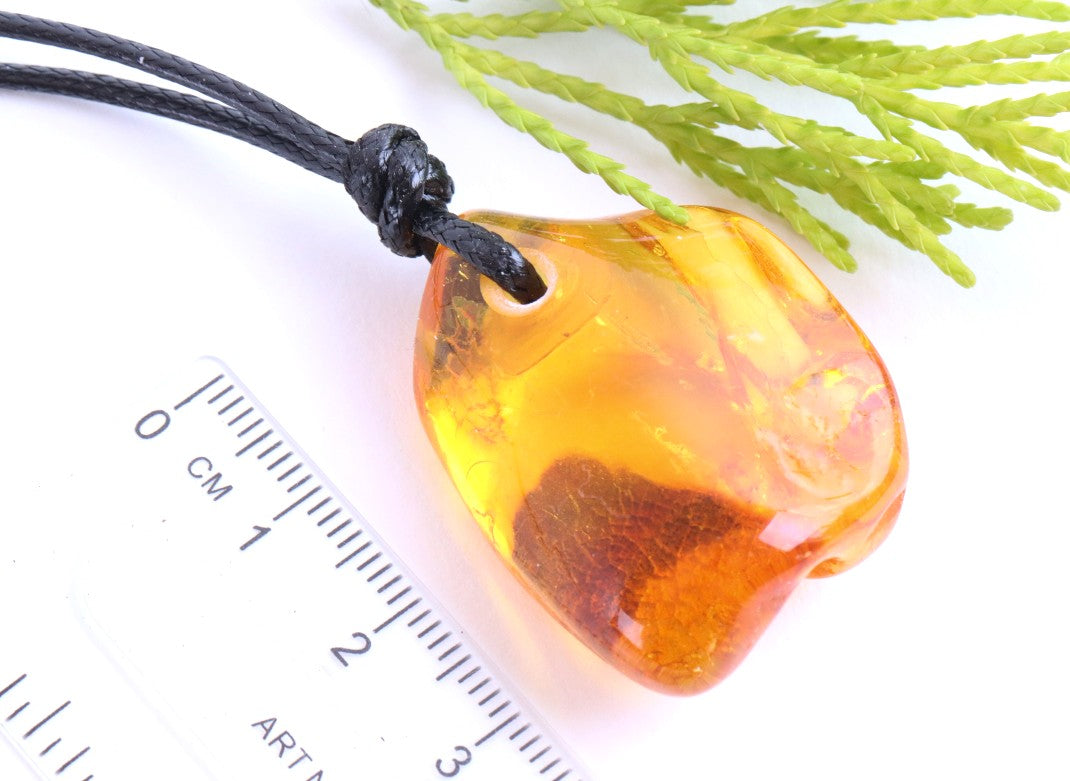 Baltic Amber Amulet with Insect Inclusion