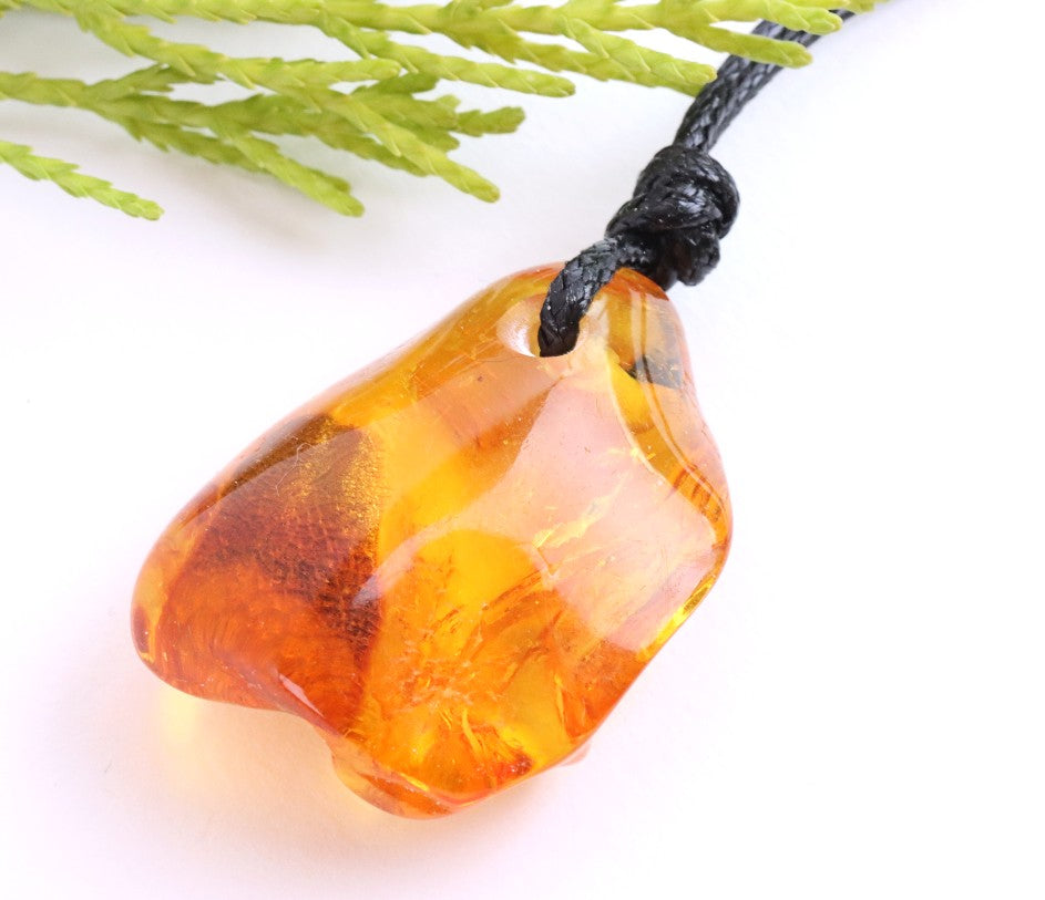 Baltic Amber Amulet with Insect Inclusion