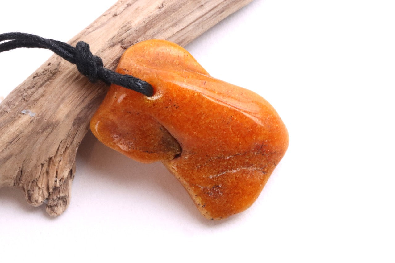 Natural Baltic Amber Amulet Pendant