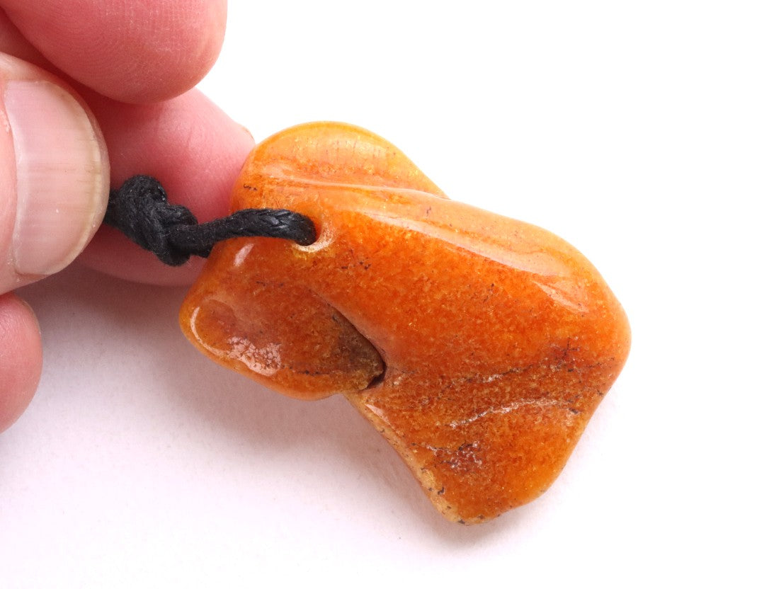 Natural Baltic Amber Amulet Pendant