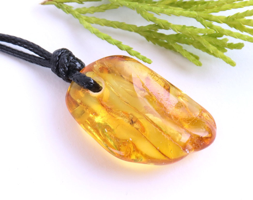 Natural Insect Inclusion Amulet