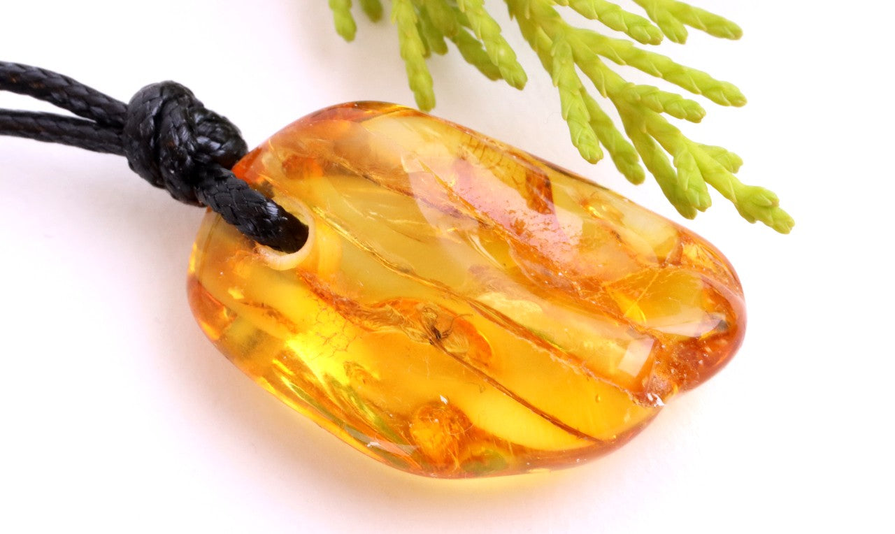 Natural Insect Inclusion Amulet