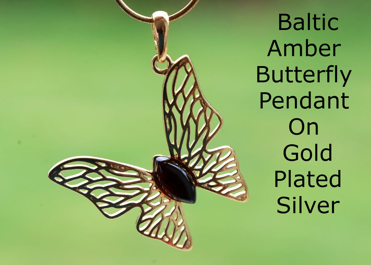 Gold Butterfly pendant