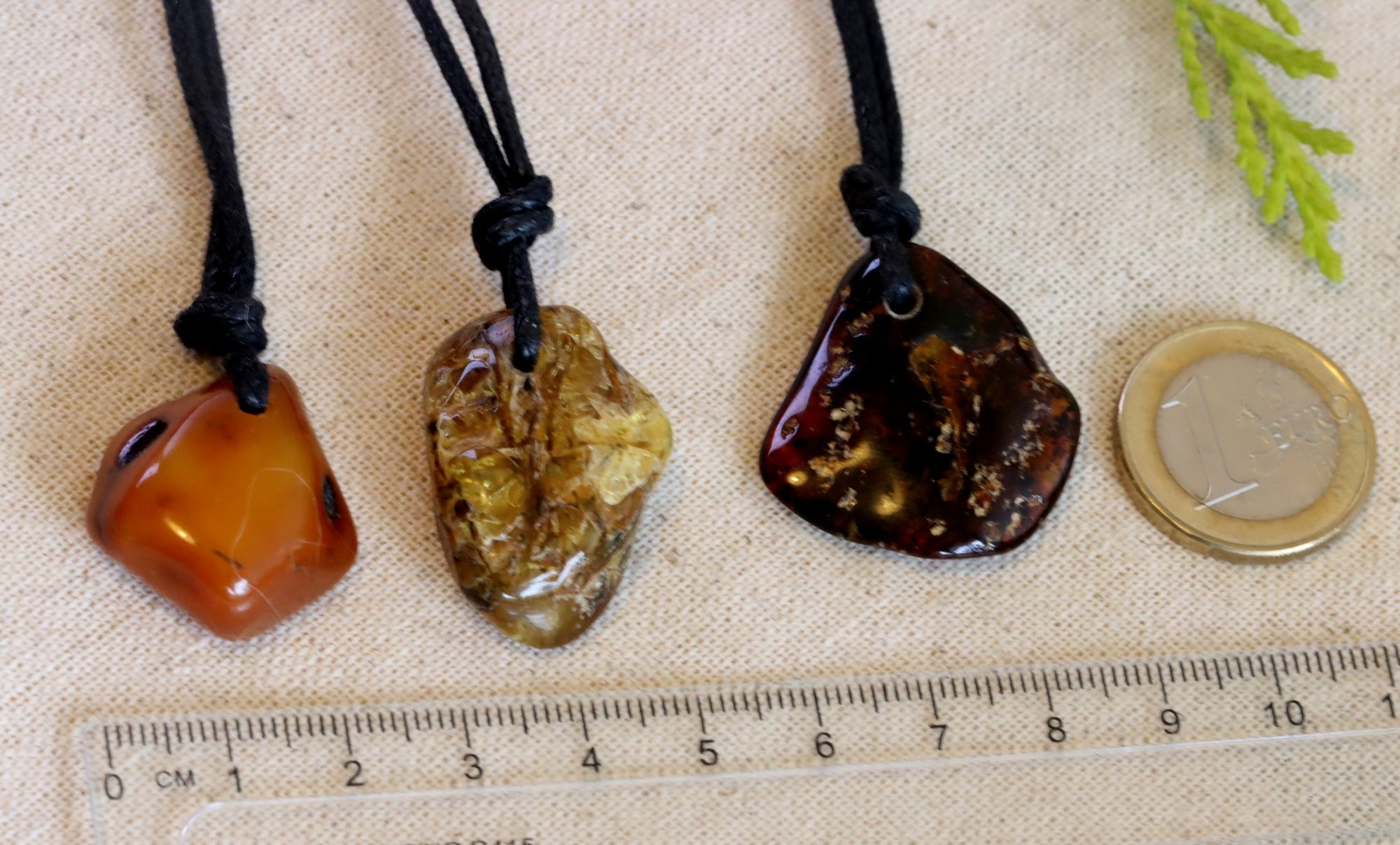 Trio of Quirky Amber Amulets