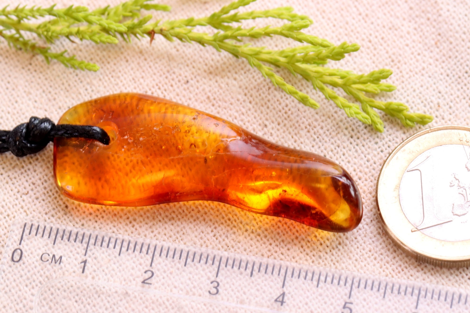 Amber for Wellness Natural Amber Amulet Pendant