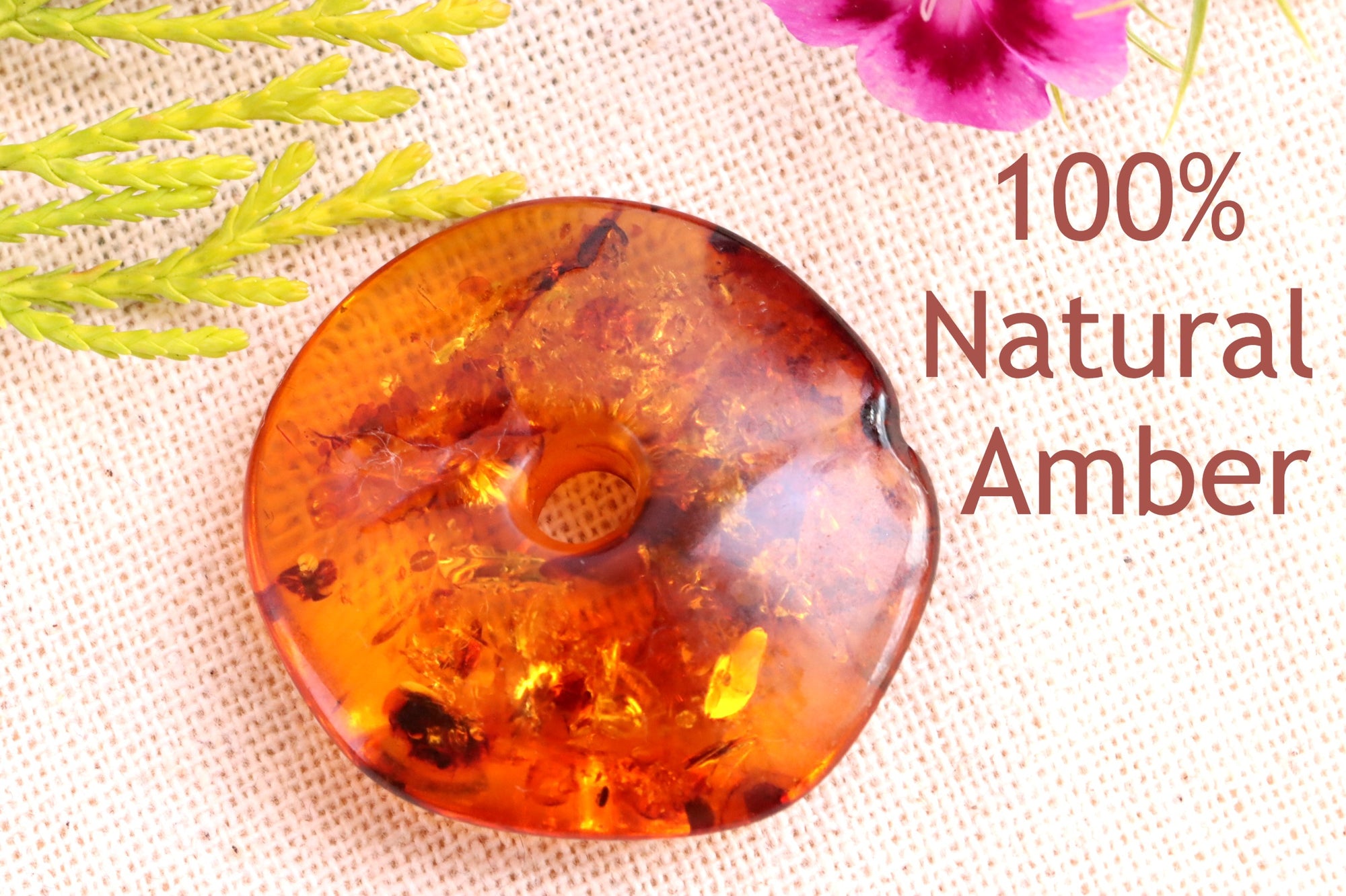 Healing Energy Natural Baltic Amber Amulet