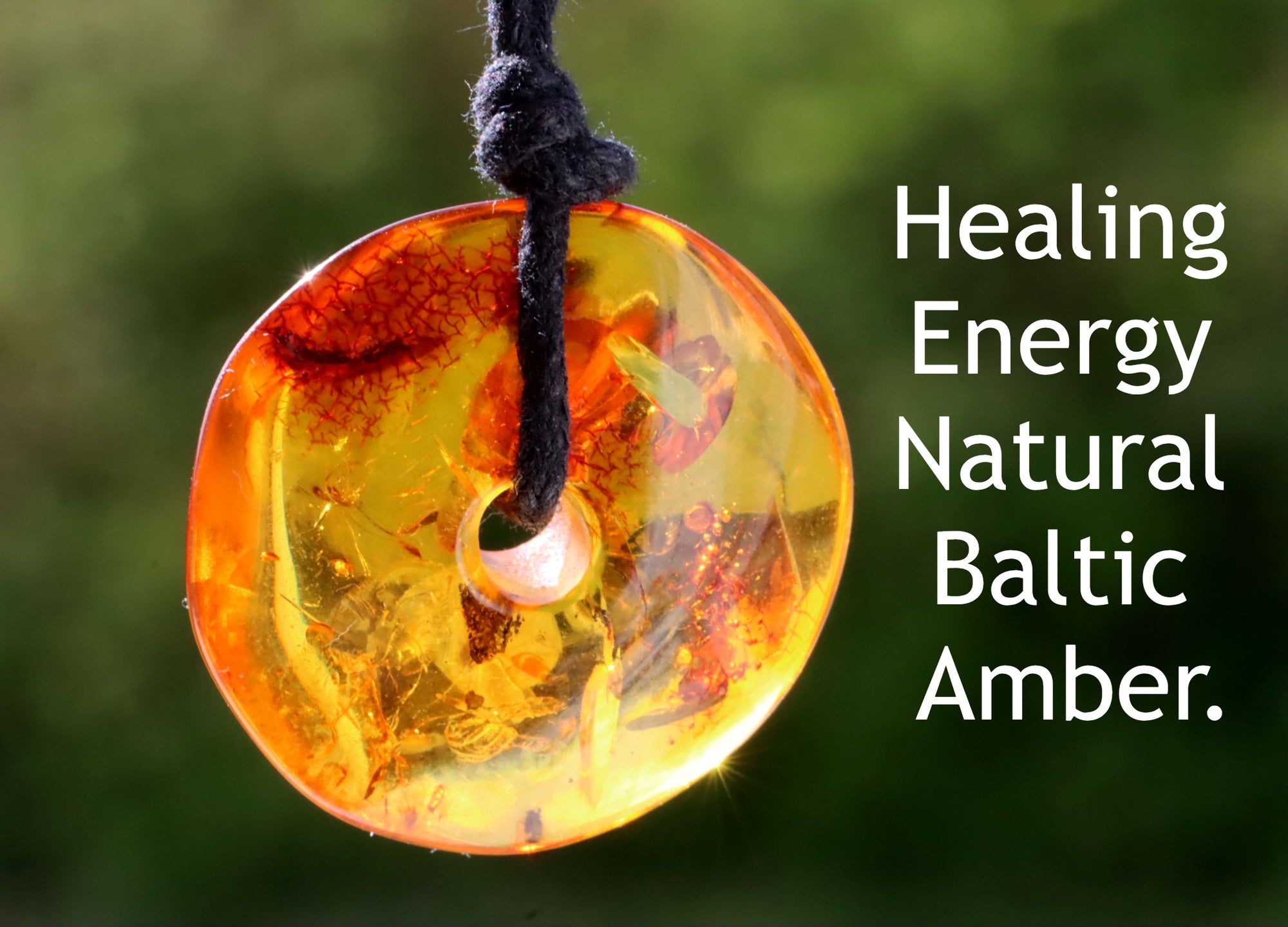 Healing Energy Natural Baltic Amber Amulet